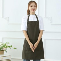 트리공방 모던 캔버스 앞치마(카키) 무난한 주방패브릭 보육교실