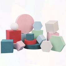 촬영용 전시대 디스플레이 작품 박스 받침대 소품, 흰색사다리꼴아치세트0x0cm