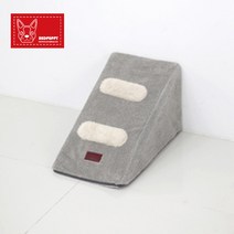 강아지 쇼파계단 삼각투텝/그레이 편안한계단 애완계단 강아지스텝 애완견집 강아지용품 강아지계단겸침대