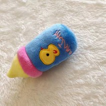 강아지장난감 분리불안 애견 노즈워크 지능 애완견 당근 애완 동물 강아지 끽끽 소리가 나는 플러시 씹는 장난감 팩 귀여운 대화형 병 모양 작은 개를 위한 치아 연삭, 1.Blue