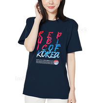 아이엠스톡 110-3XL 태극문양 영문 대한민국 03 한국 korea 남여공용 티셔츠