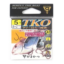 [가마가츠] A1 TKO 참돔바늘 벵에돔바늘, 6호