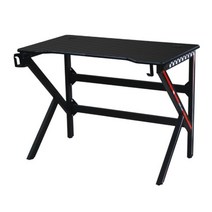 커머스가구 J1236 게이밍 컴퓨터 책상 K형 1200 1color ™ 책상 컴퓨터책상 게이밍책상 게이머책상 게임책상 철제책상 스틸책상 서재책상 서재 데스크, 블랙