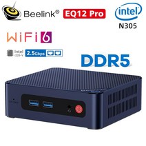 미니 PC 컴퓨터 Beelink 윈도우 11 8G 500G C타입 데스크탑 VS S EQ12 DDR5 인텔 12 번째 N100 ProN305 U59 프로 N5105, 01=N51058G512G_미국