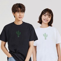 키밍 선인장 여자반팔티 기본반팔 딸이랑커플