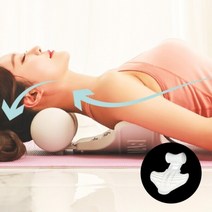 마스터핏 밸런스냅 화이트 인체공학 자세교정 스트레칭 거북목 굽은등, 1개