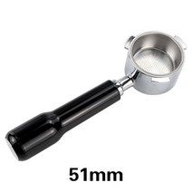 사무실커피머신 가정용 업소용 자취 커피머신 커피 밑면 Portafilter 51mm Delonghi EC680 EC685 교체 필터 바구니 에스 프레소 기계 액세서리 바리 스타 도, 06 with a Filter Basket