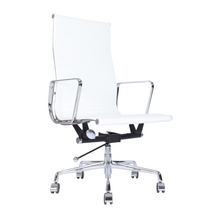 임스 클래식 화이트 명품 오피스 가죽 인테리어 EA119 eames 휘게 체어 사무실 디자인 컴퓨터 고급 1인용 사무용 의자, 인조가죽(PU) - 화이트