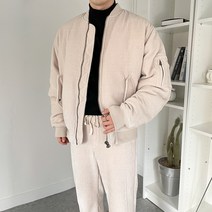 남자 오버핏 골덴 코듀로이 항공 패딩 점퍼(4COLOR)
