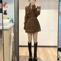 셀럽당 봄가을 하프/숏 정장 코트 트렌치코트 상의