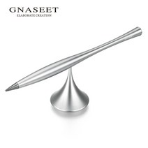 볼펜 금속 사무실 우주 고급 선물 무중력펜 데스크 인테리어 시그니처, 1개, 은