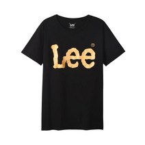 Lee 리 남녀 클래식 로고 라운드넥 반팔 티셔츠