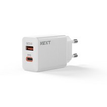 이지넷유비쿼터스 퀵차지3.0+USB-PD 36W 2포트 충전기 NEXT-QTC603