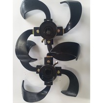 아세아 태광 관리기 부속 4구 구굴기 용접날 칼집 조합 좌 우세트, 1개