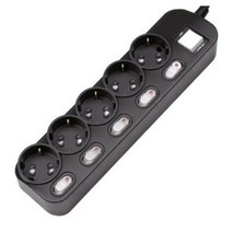 플러스탭 BLACK PLUSTAP 개별 멀티탭 5구 HT666, 4m, 3개