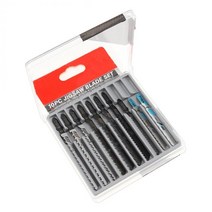 컷쇼기 직소 컷쏘 STONEGO-금속 및 강철 직소 블레이드 세트 왕복 톱과 호환 플라스틱 목재 절단 목공 도, 01 10PCS