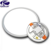 나사 볼트 천장 조명 LED 패널 조명 초박형 표면 통 6W 8W 15W 20W 220V 사각형 원형 패널 조명 화이트 따뜻한 실내 침실 LED 조명, 하얀, 20W 라운드