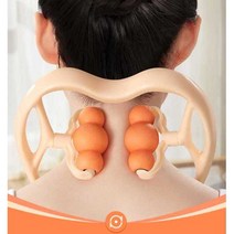 목 롤링 마사지기 수동 허리 다리 종아리 승모근 안마기 지압기, 6구-블루