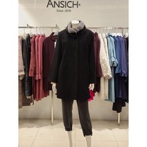 안지크 밍크카라 알파카 하프 코트 DD4HC5950