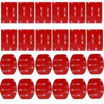 액션캠대여 초미니무선카메라 바디캠 24pcs 오토바이 헬멧 액세서리 플랫 곡선베이스 마운트 및 접착 스티커 영웅 8 9 Xiaomi Yi 4K SJCAM, [01] Option 1