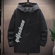 남성 가을 스트리트웨어 힙합 후드 재킷 봄 짧은 지퍼 윈드 브레이커 오버 사이즈 코트 캐주얼 하라주쿠 봄버 탑 의류