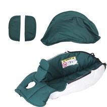 초경량 국민 기내용 오토폴딩 브랜드 유모차doona 유모차 액세서리 canopy seat cover for 4in1 car seat changewashing kit 151, 초록