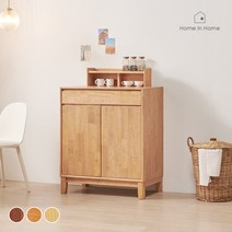 홈인홈 세컨하우스 순원목 미닛선반 수납장 세트800 C_J237, 오렌지우드