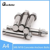 아이볼트 앙카 고리 링 아이너트 스텐 서스 철 M4 M5 M6 M8 M10 M12 M16 m6 m8 m10 m12 m14 m16 확장 나사 웨지 앵커 볼트 관통 a4 316, m16x150mm