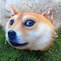 X-DOLLS 차량용 목쿠션 베개 XD101T시바견doge, 쿠팡 본상품선택