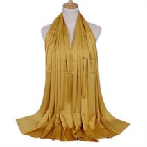 일반 색상 럭셔리 실크 스카프 hijab 머리띠 여성 이슬람 머리 커버 랩 여성용 이슬람 hijabs hair scarves headscarf
