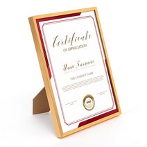 매장 사업자등록증 전시 액자 A4 금색 탁상형 감성 간직 분위기