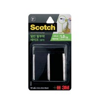 올드림 3M 스카치 일반형 벨크로 탈부착 테이프 2.5X30cm 블랙 GF2530B, 단품