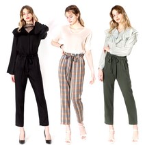 Elfren [1+1+1] 여성 S/S 편안한 사방스판 팬츠 3pc