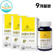 캐나다 항산화 면역력 영양제 프로폴리스 아연 90캡슐 3개월분 플라보노이드 대용량 가족 건강 지킴이, 3병