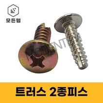 트러스2종나사 2종피스 태핑나사 소량판매 아연 니켈, 천연색TH2종나사 M3.5 x 10mm(40개)