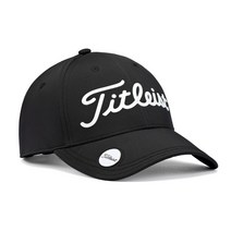 타이틀리스트 우먼스 퍼포먼스 볼마커 모자 TH22AWPBMK, 블랙+화이트