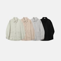 남자 오버핏 볼레로 울 셔츠 자켓 3컬러