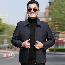 아빠 코트 중년 봄 칼라 봄 가을 솔리드 비즈니스 루즈핏 자켓 중장년 남성복 상의