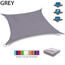 야외 캠핑 타프 헥사 그늘막 망 소품 용품 감성 캠프 300d 방수 회색 사각형 직사각형 그늘 항해 정원 수영장 차양 하이킹 태양 보호소, 300cm x 400cm