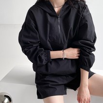 [즈본] 여자 상하 후드 트레이닝자켓세트 여성 바람막이 운동복