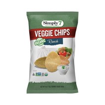 Simply7 Veggie Chips Ranch 베지 칩 랜치 113g 12팩, 1개, 1g