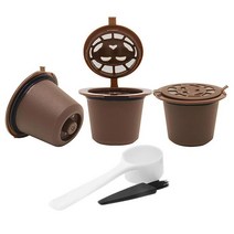 바리스타 커피 캡슐 포드 Nespresso Vertuo 가정 부엌을위한 재사용 할 수있는 경량 커피 여과기 실제적인, 04 3pcs Coffee