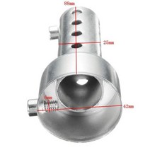 배기튜닝 자동차머플러 스팅어튜닝 오토바이 킬러 소음기 소음 제거기 배기 조정 가능한 머플러, Short 42mm