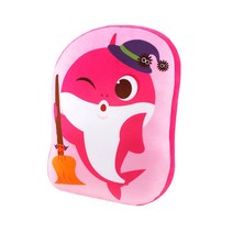 [돌앤돌스] 핑크퐁 아기상어 할로윈 라인프린트쿠션_엄마상어-핑크퐁쿠션 캐릭터쿠션 등쿠션 소파쿠션