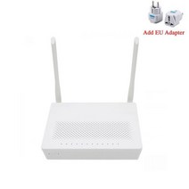 새로운 Huawei EG8145V5 FTTH GPON 모뎀 4GE + 1Tel 1USB Wifi 듀얼 밴드 ONT ONU 광학 네트워크 터미널, 01 Add EU Plug Adapter