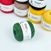 [실] 탱고레이스 3ply (40g) 순면레이스실 레이스뜨개실, 106 옐로우