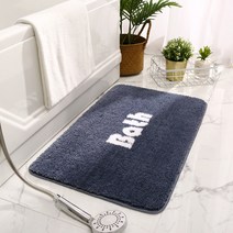 심플 실내욕실 미끄럼 방지 카펫 화장실 앞 흡수발 매트 가정용 화장실 문매트입니다, Bath-미세먼지 블루입니다