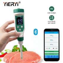 측정기 호환 수질 Yieryi-스마트 블루투스 PH 측정기 수족관 스파 풀 모니터 테스터 토양 화장품 식품 치즈 고기 과일 반죽, 01 Super PH Tester