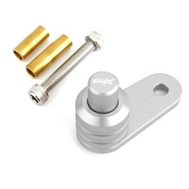 오토바이 용품 부품 최신 오토바이 액세서리 CNC 알루미늄 브레이크 레버 주차 버튼 BMW C400GT C400X X/GT, [05] C400X Silver