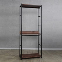시스템 드레스룸 국내생산 2단 상의 바지걸이 행거 옷장(60cm 5색) 북유럽 예쁜 34평, 블랙그레이